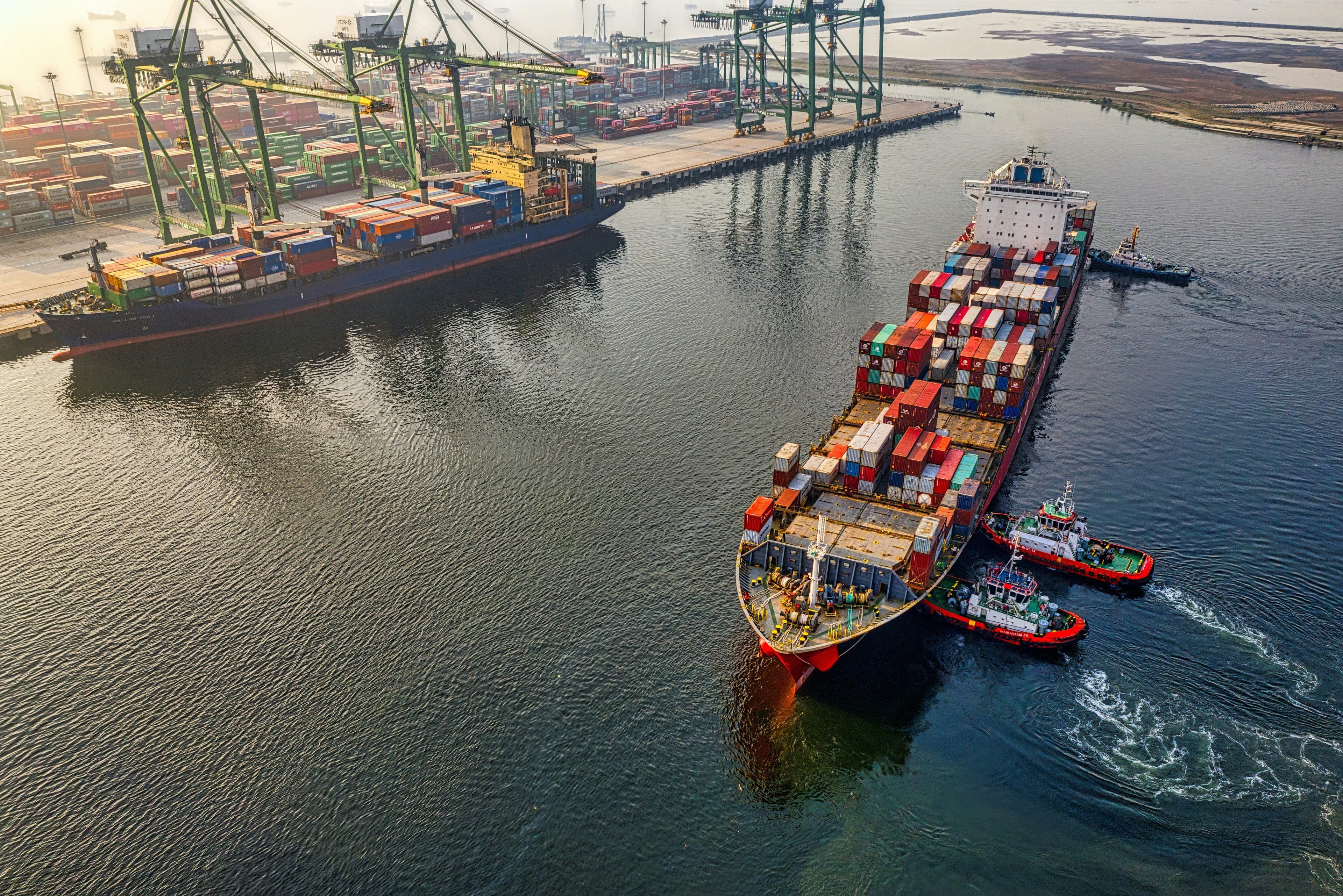 Container port and cargo logistics